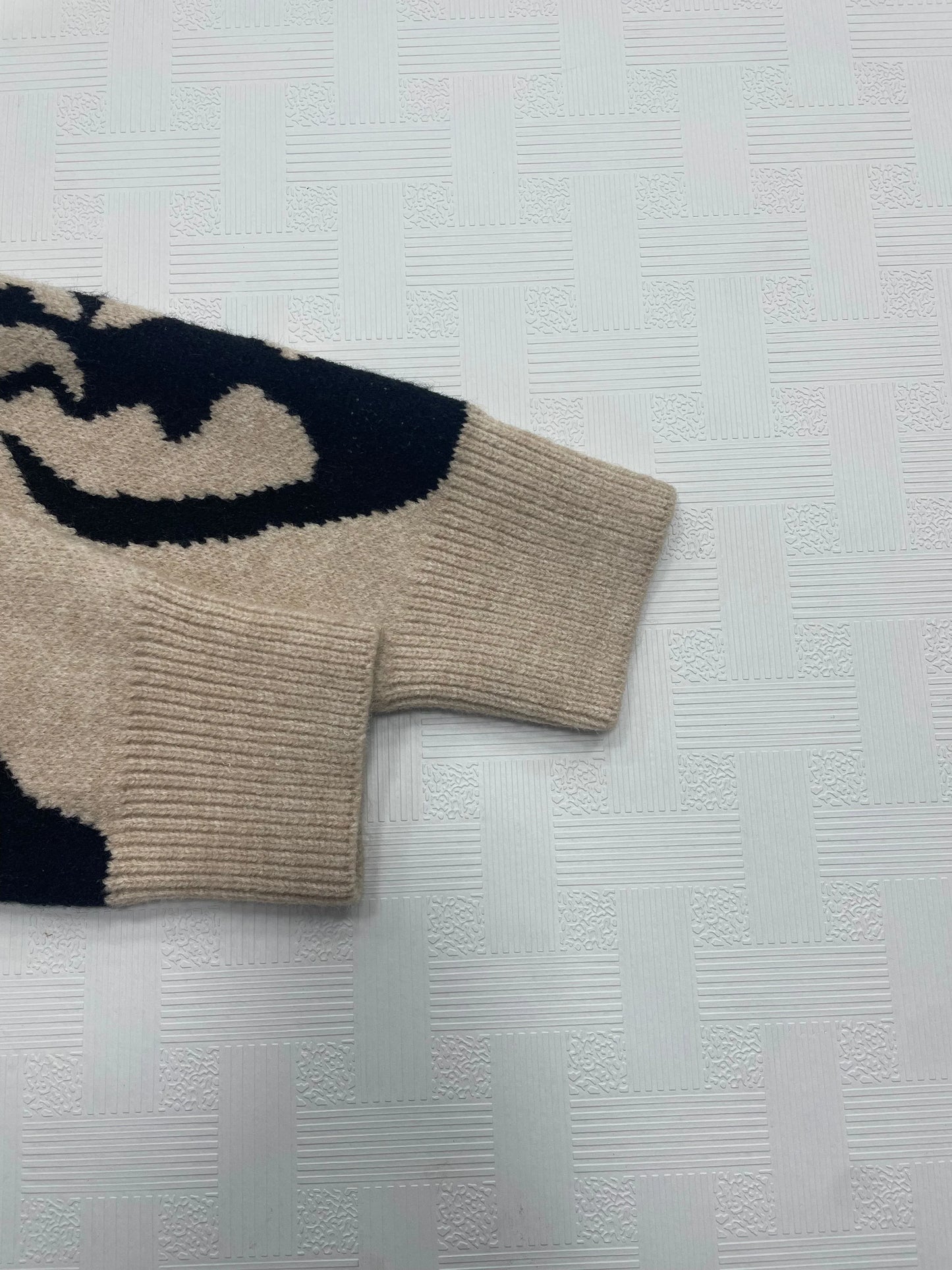 Women High Elastic Loose Long Sleeve Letters Pullover Knitted Sweater - Plush Fashion Hub