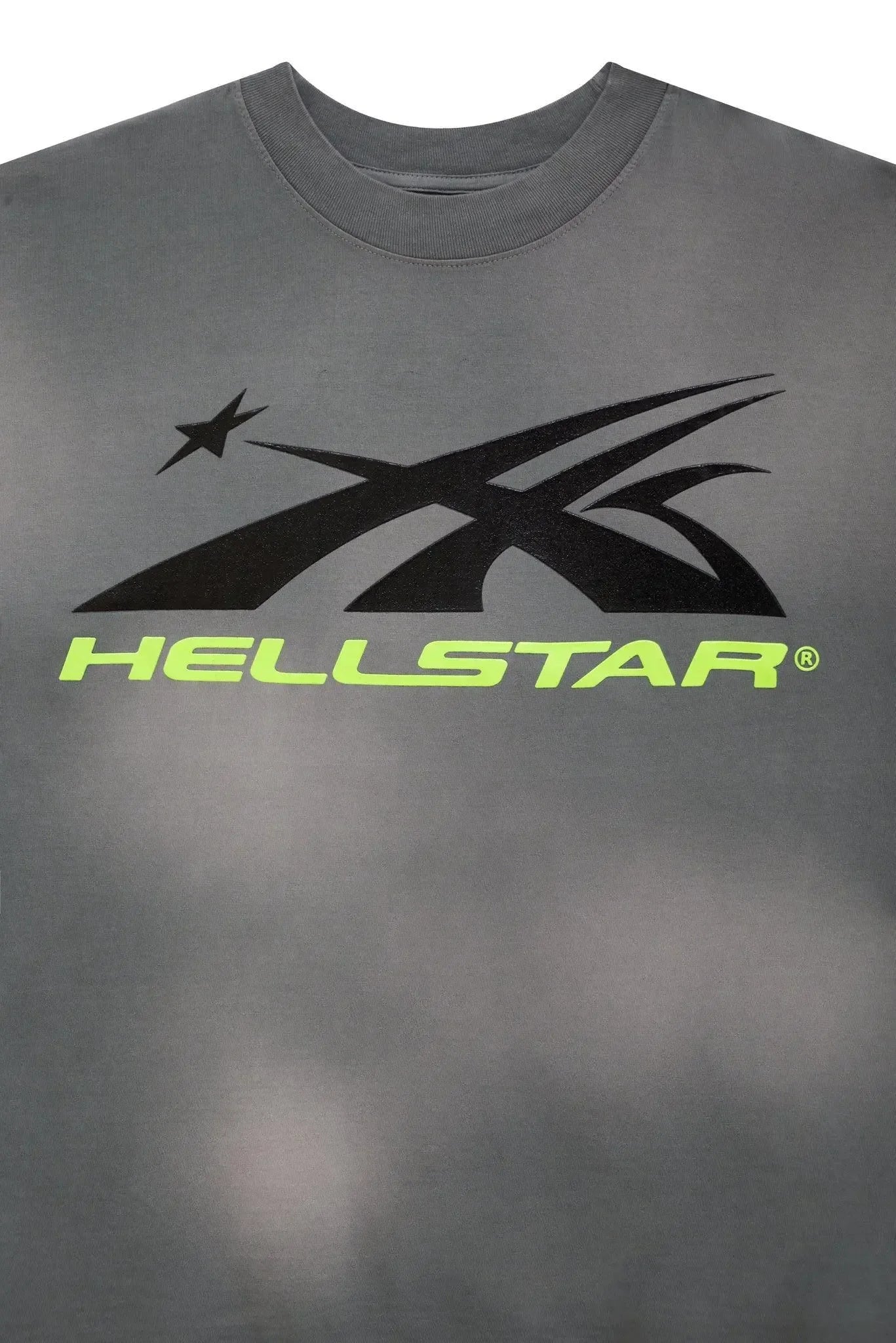 Hellstar Sports Core Logo Gel T-Shirt Grey - Plush Fashion Hub