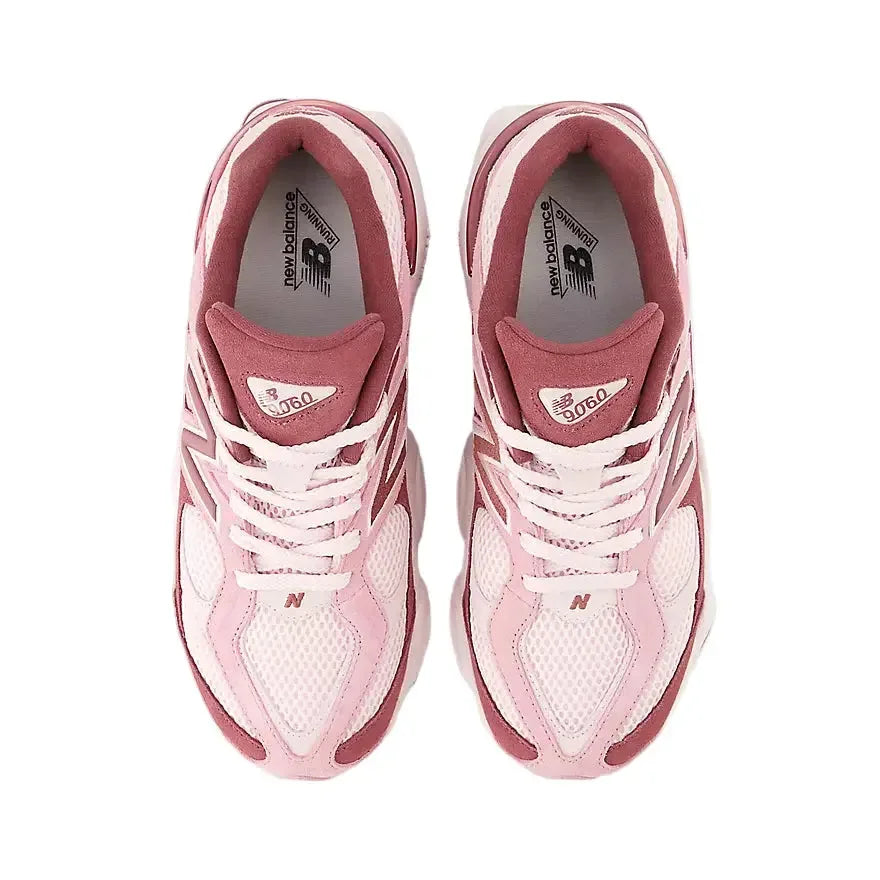 New Balance 9060 Pink Granite Washed Burgundy (GS) - Plush Fashion Hub