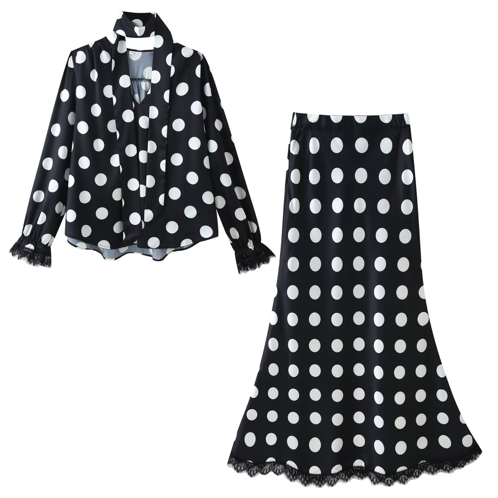 Women's Elegant V-Neck Sleeveless Top and High-Waisted Skirt Set