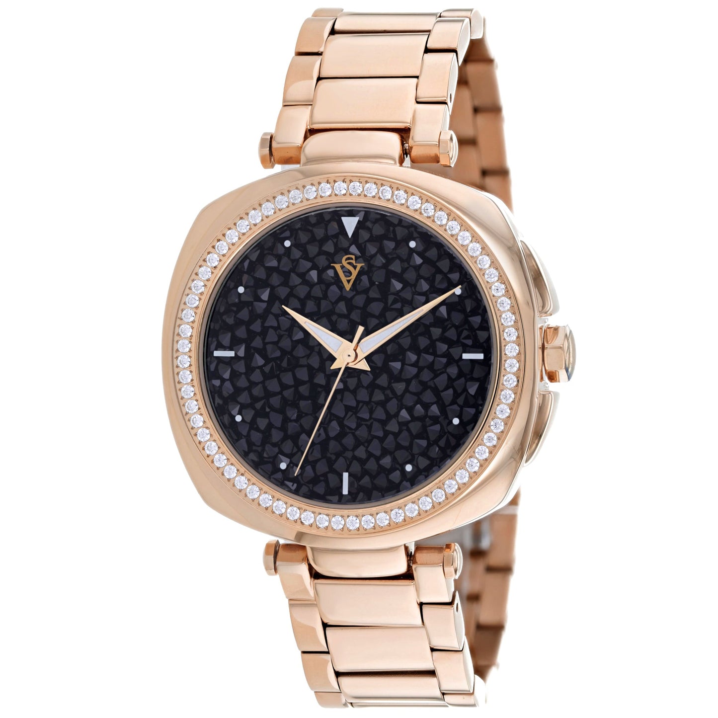 Christian Van Sant Women's Mirabella watch featuring a sleek design with a round face and elegant strap.