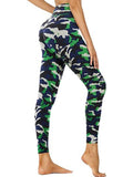 Cropped high waist camouflage leggings by FitiqueFit, activewear with a fitted silhouette and bold camouflage pattern.