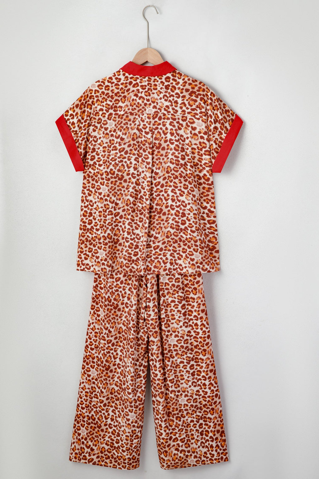 Nyla contrast lounge set by Threaded Pear featuring stylish pant set with color blocking and comfortable fabric.