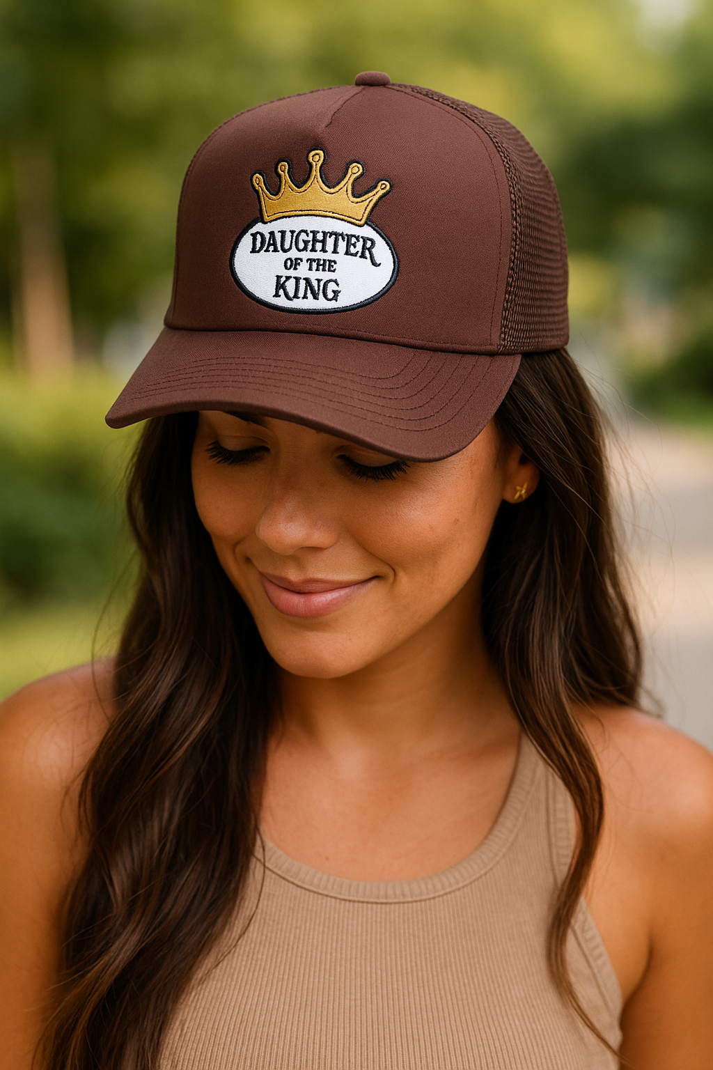 Daughter Of The King Patch Trucker Hat -clearance Pretty Little Patriot