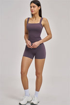 Fitglutes Activewear Swoon Tank Top and Shorts 2-piece set, stylish gymwear for workouts, featuring breathable fabric and a fitted design.