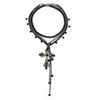 Three-piece set of Pearl Cross Pendant Necklaces by Shopimist featuring delicate pearl and cross charm jewelry on silver chains.