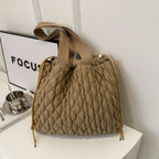Shopimist drawstring tote bag with bubble texture and spacious interior, perfect for casual carrying and everyday use.