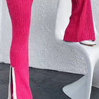 Women’s casual color-block two-piece set by Plush Fashion Hub, featuring a relaxed fit and vibrant color-block design.