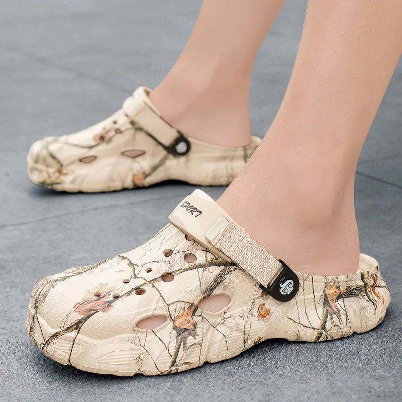 Trendsi round toe hollow out sandals with cutout design and open back, stylish summer footwear for casual wear.