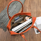 Women's hand-woven leather handbag by LadyShow.Store, featuring vegetable-tanned full-grain cowhide leather and intricate craftsmanship.