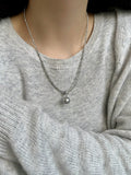 Shopimist pearl pendant necklace featuring a single round pearl on a delicate chain, elegant jewelry for special occasions.