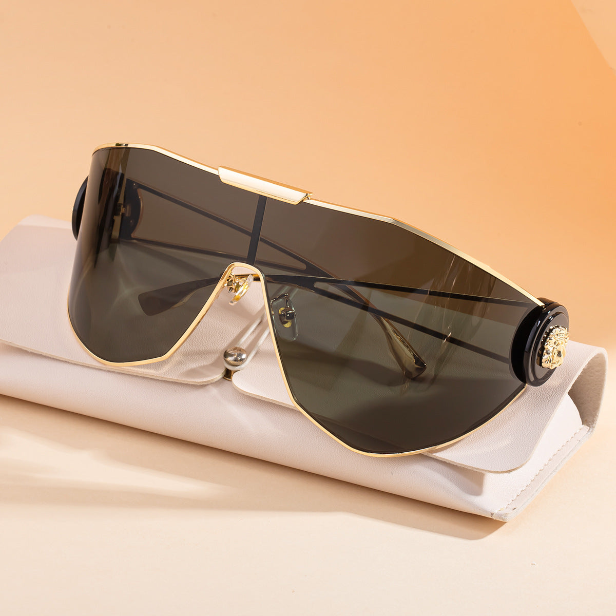Women's full-frame sports aviator sunglasses by FitiqueFit with integrated UV protection lenses, stylish and functional eyewear.