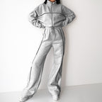Eprolo relaxed tie-waist hoodie and tracksuit set, two-piece athletic loungewear with a comfortable fit and casual style.