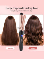 Ceramic curling iron from Trendsi with fast heating, professional anti-scald design, perfect for hairstyling and curling hair.