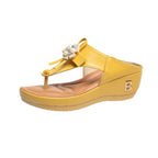 Women's European and American large size flower flip flops by Plush Fashion Hub, featuring colorful floral design and beach-ready style.