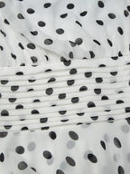 Polka Dot Halter Neck Ruffle Dress