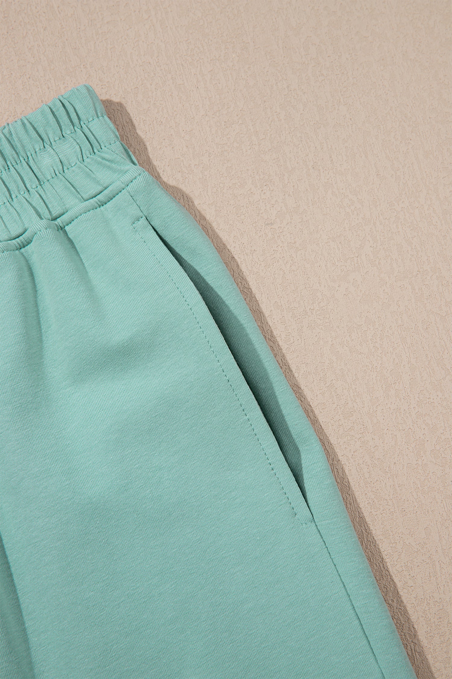 Threaded Pear Rosalie Color Cropped Lounge Set with matching pant set, featuring a comfortable, stylish cropped top and relaxed fit pants.
