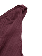 Elegant one-shoulder tie-waist romper by Plush Fashion Hub featuring a summer jumpsuit in premium polyester fabric.