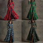 Women's printed lapel slim-fit dress by FitiqueFit featuring casualwear style, with a fitted silhouette and stylish lapel collar.