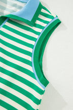 Ruth sleeveless two-piece skort set by Threaded Pear, featuring a stylish sleeveless top and matching skort for casual wear.
