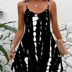 Plus size women's summer halter dress by Plush Fashion Hub in four colors, featuring a flowy, sleeveless design with a fitted waist.