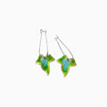 Shopimist alloy leaf drop earrings featuring delicate leaf-shaped design with a polished finish for elegant everyday wear.