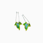 Shopimist alloy leaf drop earrings featuring delicate leaf-shaped design with a polished finish for elegant everyday wear.