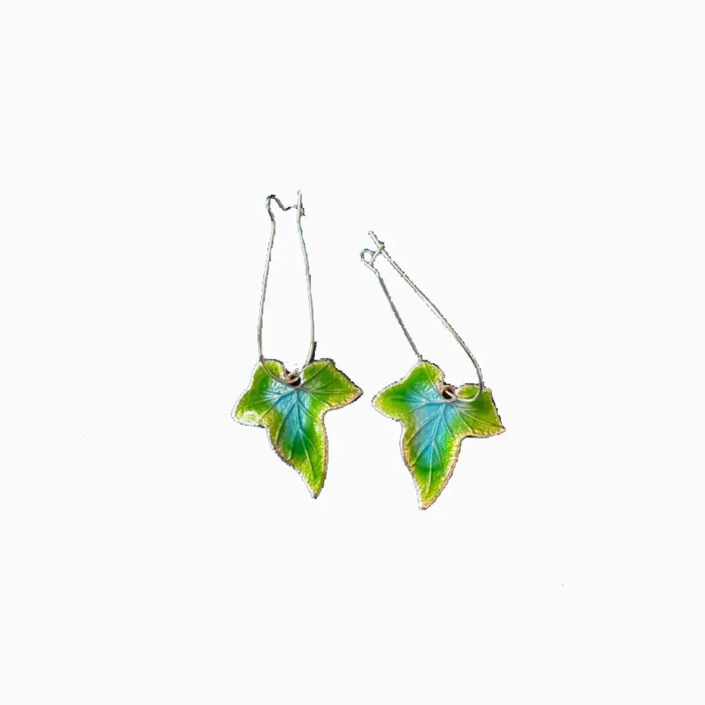 Shopimist alloy leaf drop earrings featuring delicate leaf-shaped design with a polished finish for elegant everyday wear.