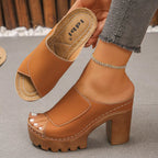 Shopimist open toe block heel sandals with stylish straps and a chunky heel, perfect for casual or dressy occasions.