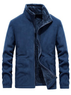Men's zip-up long sleeve jacket by Shopimist, featuring a sleek design with a full front zipper and comfortable fit.