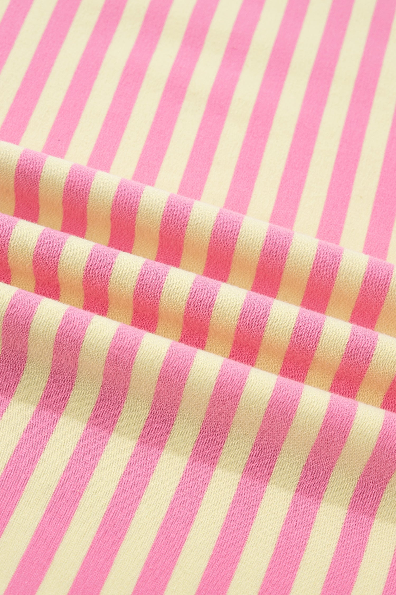 Plus size Lilliana Stripe Boxy loungewear set by Threaded Pear, featuring comfortable striped fabric and relaxed fit.