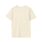 Unisex Softstyle T-Shirt by Printify featuring a comfortable fit and smooth fabric, displayed on a plain background.