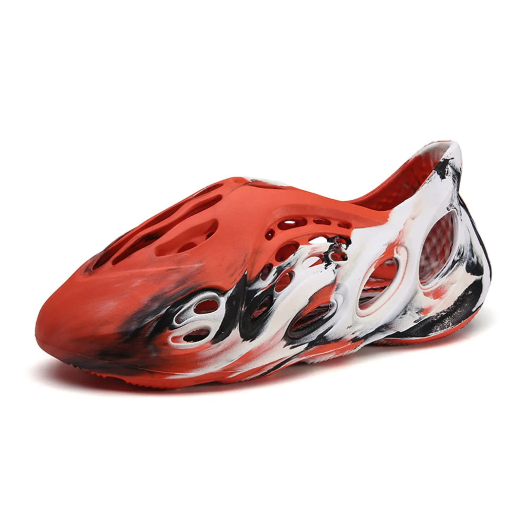 Hollow-out flat sandals from Trendsi, stylish open-toe footwear with cut-out design, perfect for casual summer wear.