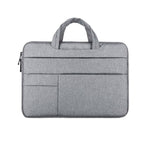 Plush Fashion Hub 13-15.6 inch laptop bag with shoulder strap, black carrying case for business, school, or leisure use.
