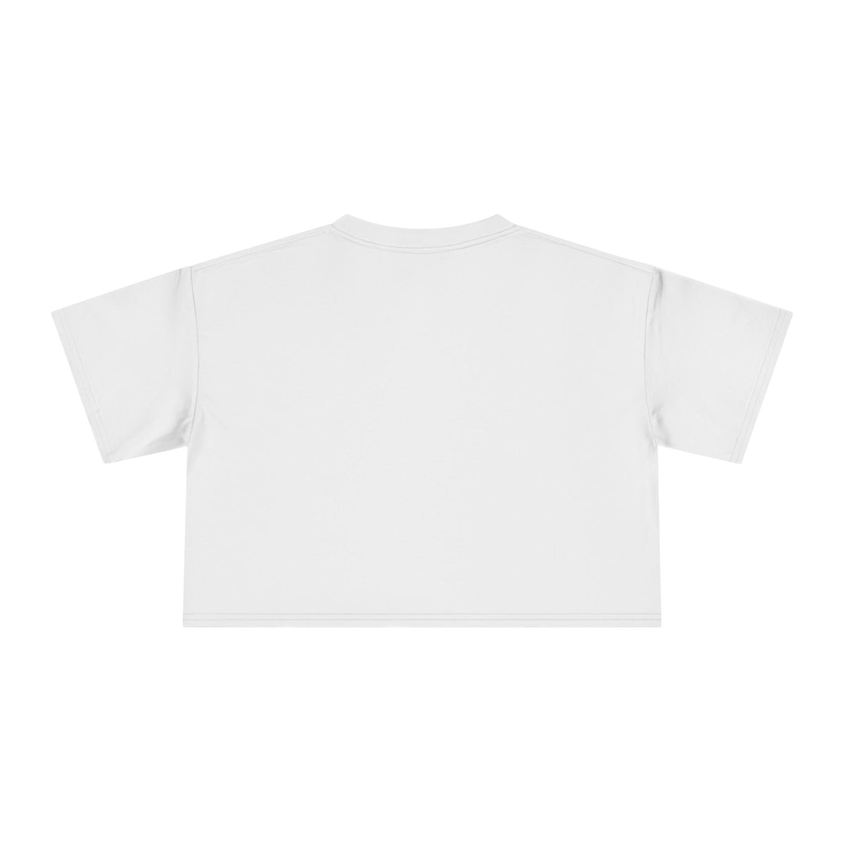 Maison Plush Monogram Crop Tee | Women's Cute Luxury Cropped T-Shirt