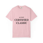 Printify Certified Classic 60 Years T-Shirt showcasing vintage-inspired design on a comfortable cotton tee.
