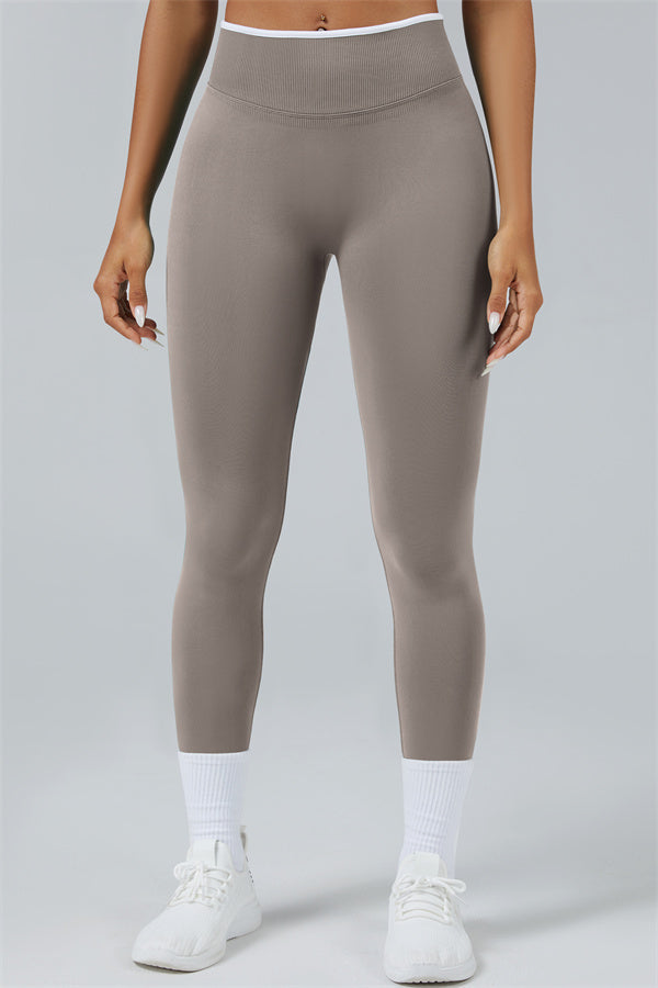 Fitglutes Activewear long sleeve crop top and matching leggings set, stylish gymwear and workout clothes for active lifestyles.