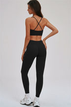 Fitglutes Activewear Kinetic Cross Back Sports Bra and Leggings 2-piece set, featuring a supportive sports bra and matching leggings.