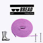 Pink elastic shoelace from Plush Fashion Hub, close-up view showing flexible, colorful stretch laces for casual sneakers.