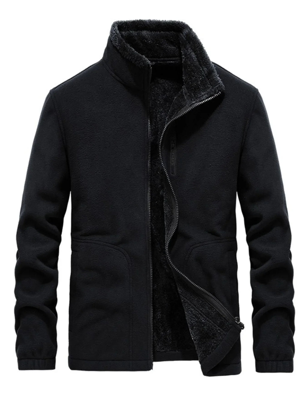 Men's zip-up long sleeve jacket by Shopimist featuring a sleek design and comfortable fit, shown in the image.