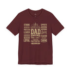 Wear Your Worship Dedicated Dad T-Shirt with "I Am More Than a Title" slogan, casual unisex tee for proud fathers.