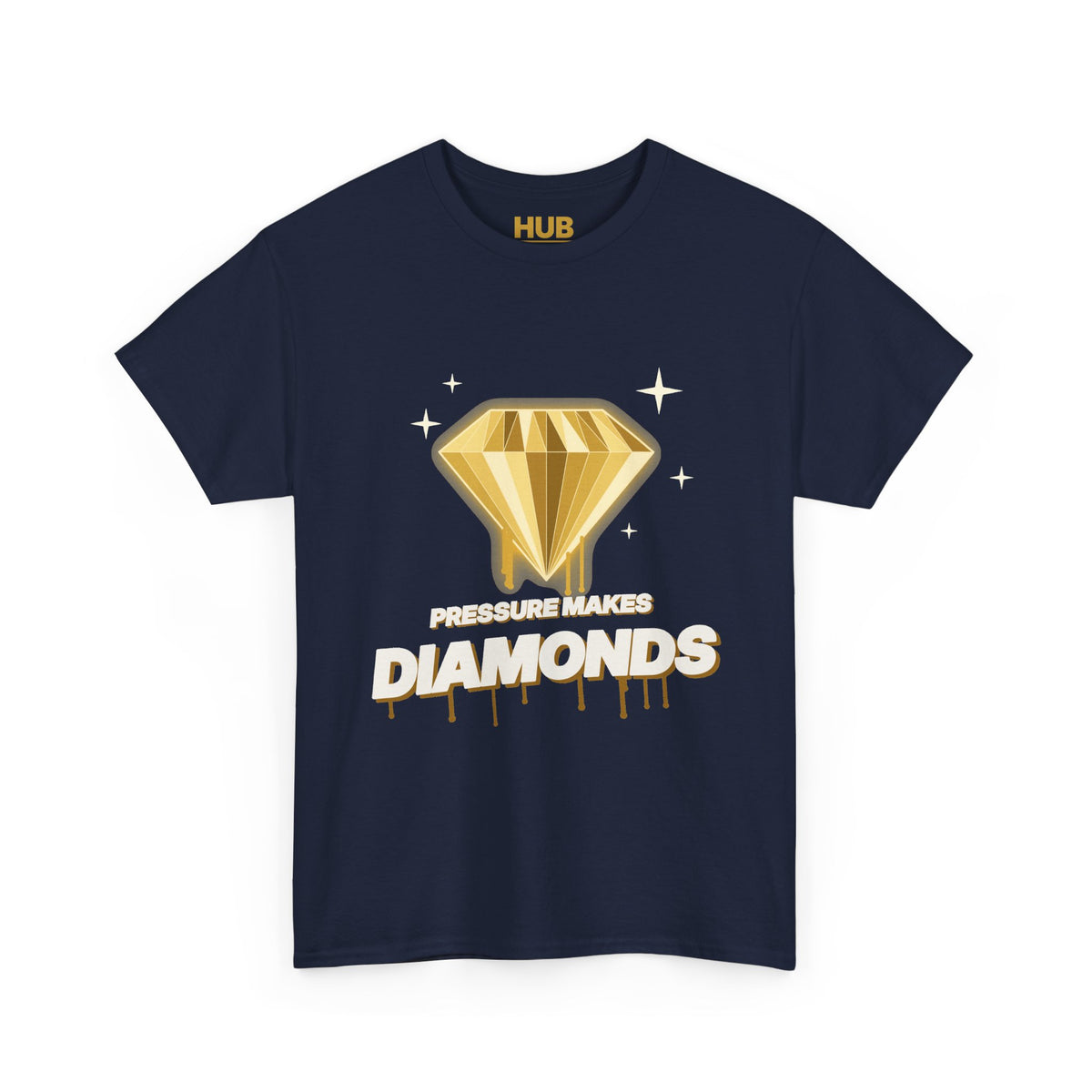 Pressure Makes Diamonds Tee – Black & Gold Streetwear