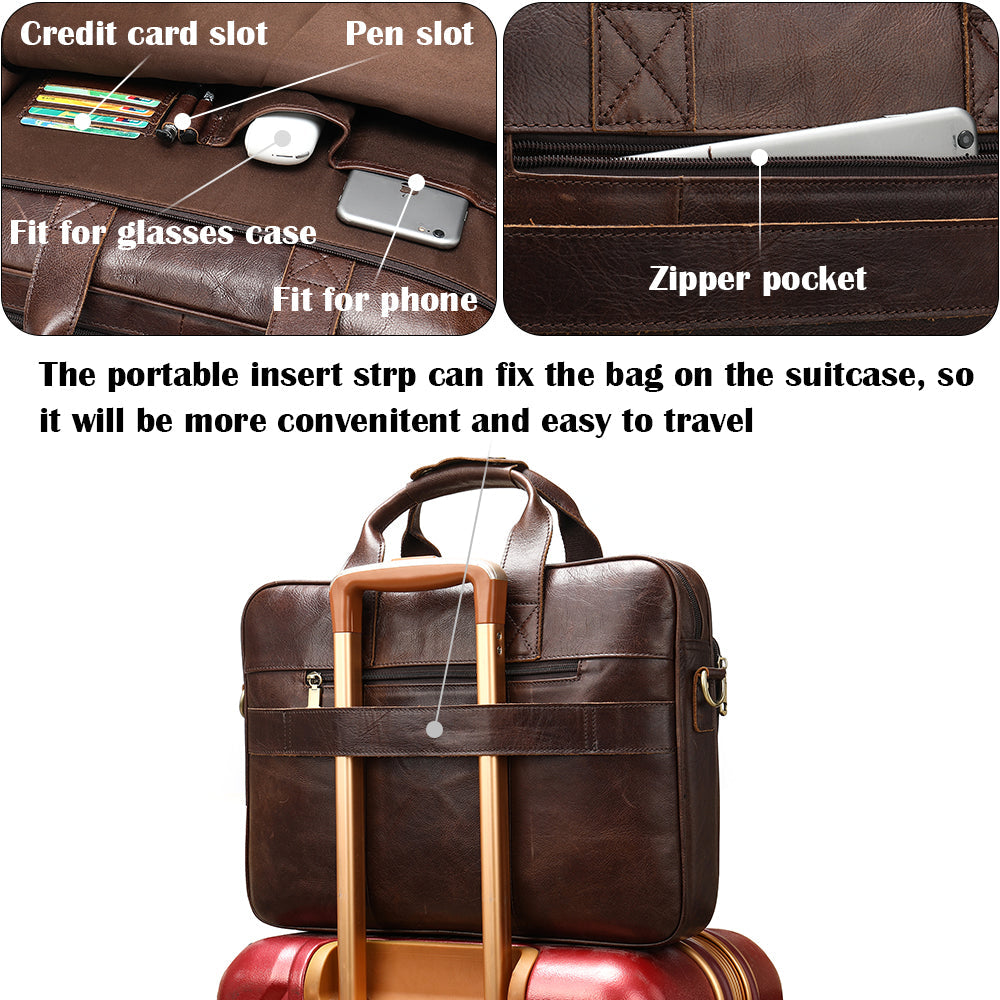 Men's briefcase handbag by Plush Fashion Hub, featuring sleek design, sturdy handles, and professional style for business use.