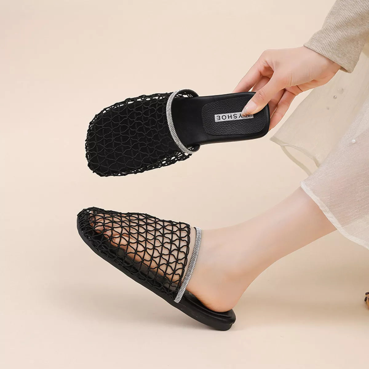 Shopimist round toe platform sandals with chunky heel and open toe design, featuring neutral straps for a stylish summer look.