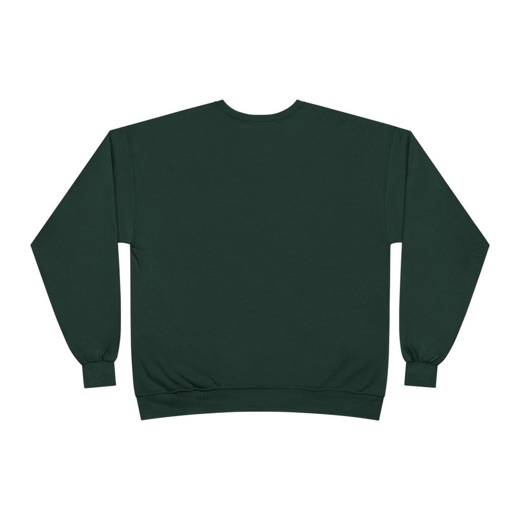 Gold script Jesus Crown crewneck sweatshirt by Wear Your Worship, featuring inspirational design on soft apparel.