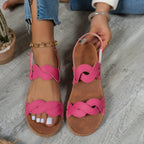 Lightweight women platform sandals by Bella Mia with soft bottoms and Velcro straps, ideal for beach and casual wear.