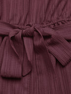 Elegant one-shoulder tie-waist romper in premium polyester, perfect for summer, by Plush Fashion Hub.