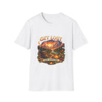 Unisex softstyle T-shirt by Printify showing a comfortable, fitted cotton T-shirt in various colors.