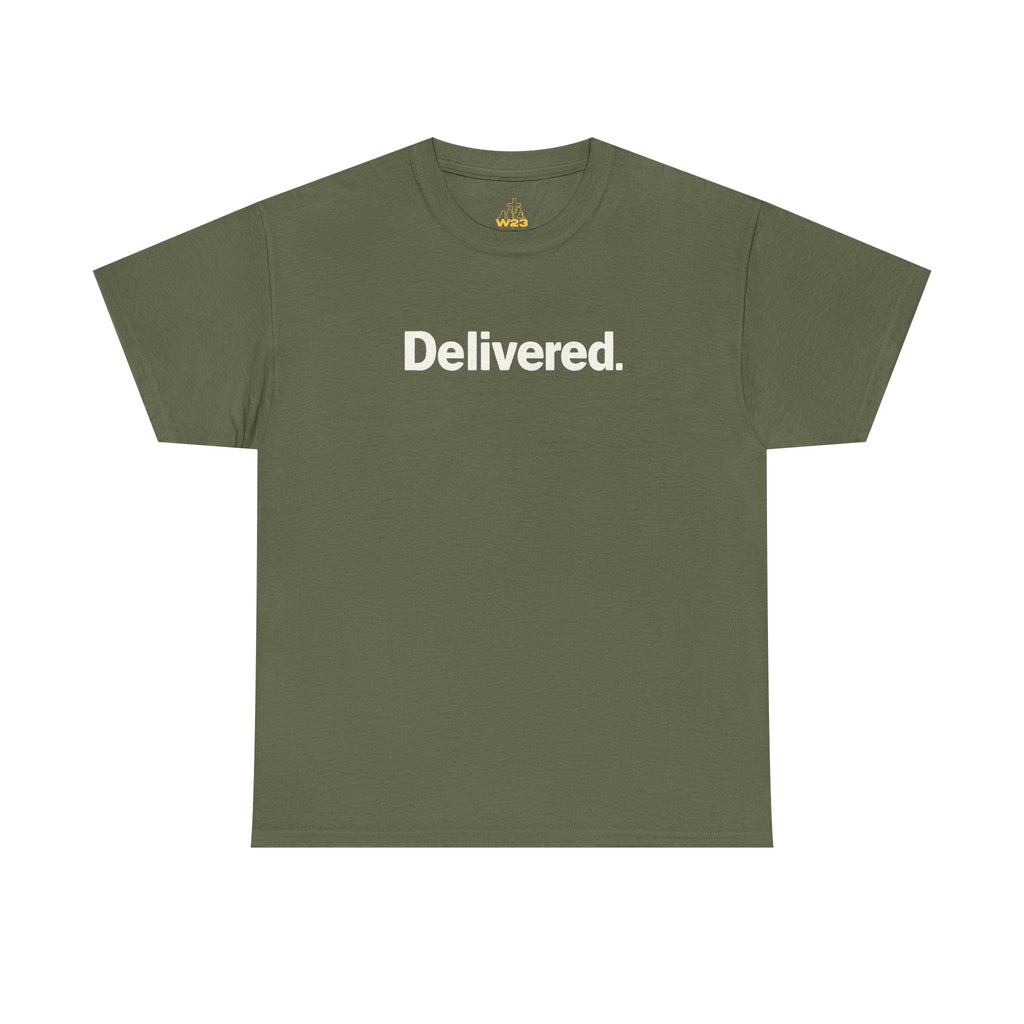 Christian T-shirt by Wear Your Worship featuring faith-based graphic design and back label detail on a casual tee.