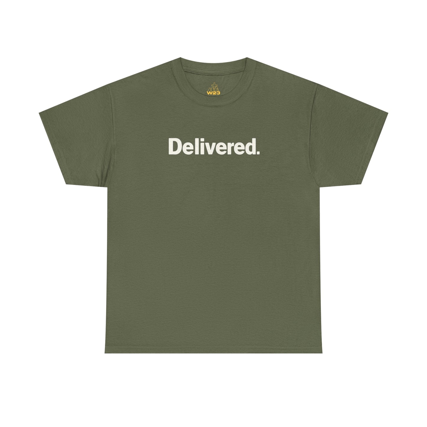 Christian T-shirt by Wear Your Worship featuring faith-based graphic design and back label detail on a casual tee.